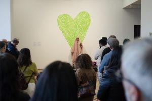 Poet reading at Grenfell: We Stand With You Event.