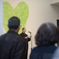 Poet reading at Grenfell: We Stand With You Event.